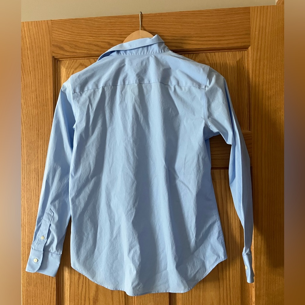 Ralph Lauren sky blue petite small young men’s button down shirt. Never worn. A - Picture 3 of 3
